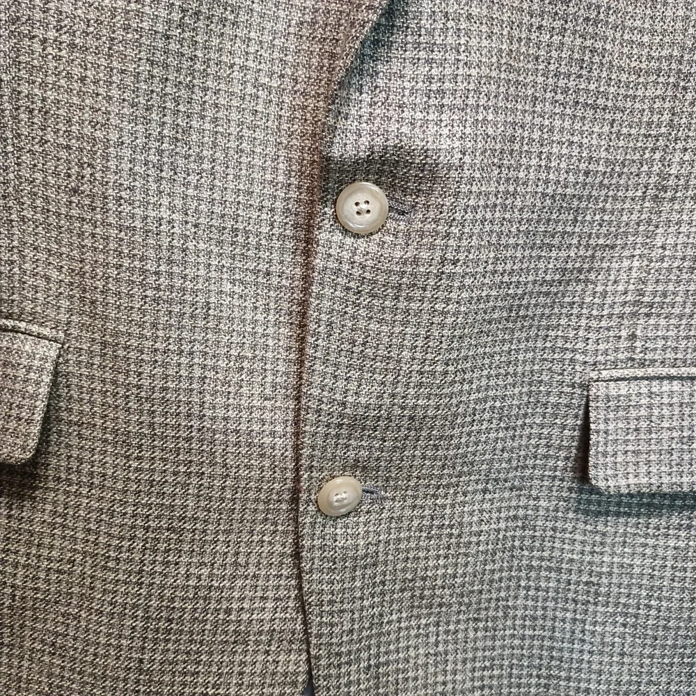 Southwick Men's 44T Tweed 2 Button Herringbone Wool Blazer Sport Coat Vintage‎